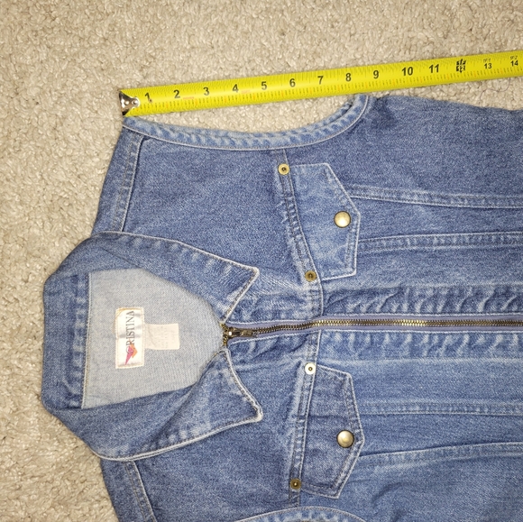 Vintage Collar Jean Vest - Picture 7 of 8